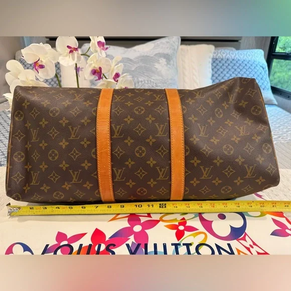 ❌SOLD❌Louis Vuitton Monogram Keepall 50 FEDEX 3922 8193 1116 - Picture 3 of 14